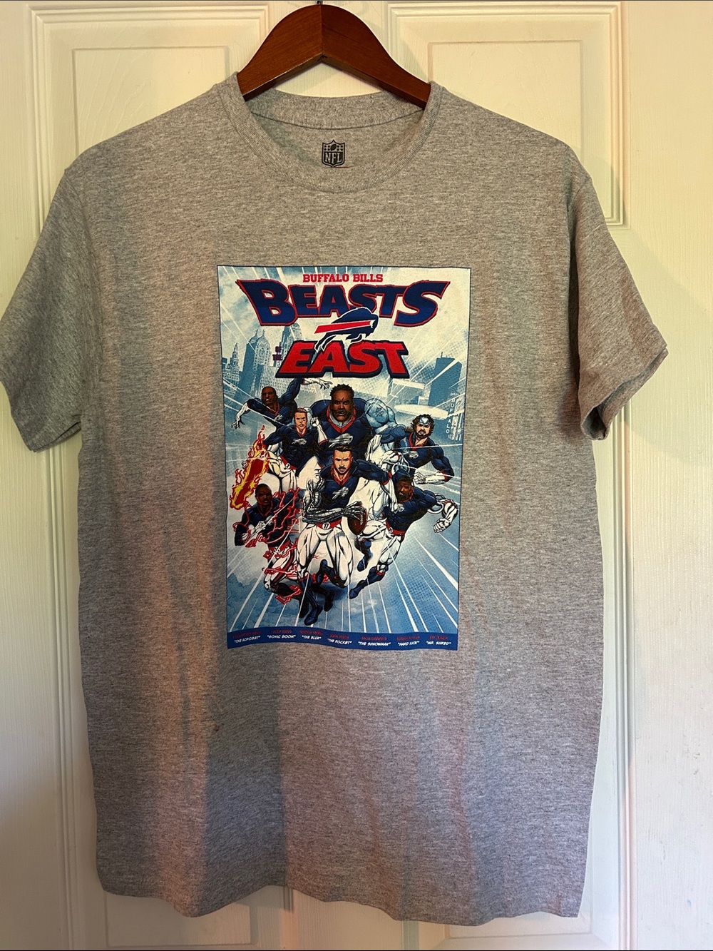 NFL Buffalo Bills Gray 'Beasts of the East' Short Sleeve Tee
